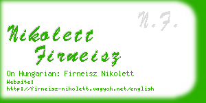 nikolett firneisz business card